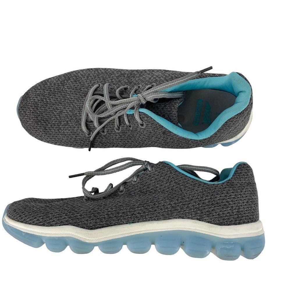 Avia Memory Foam Walking Shoes Size 11 Gray Athletic Sneaker 3345 Lace Up Women